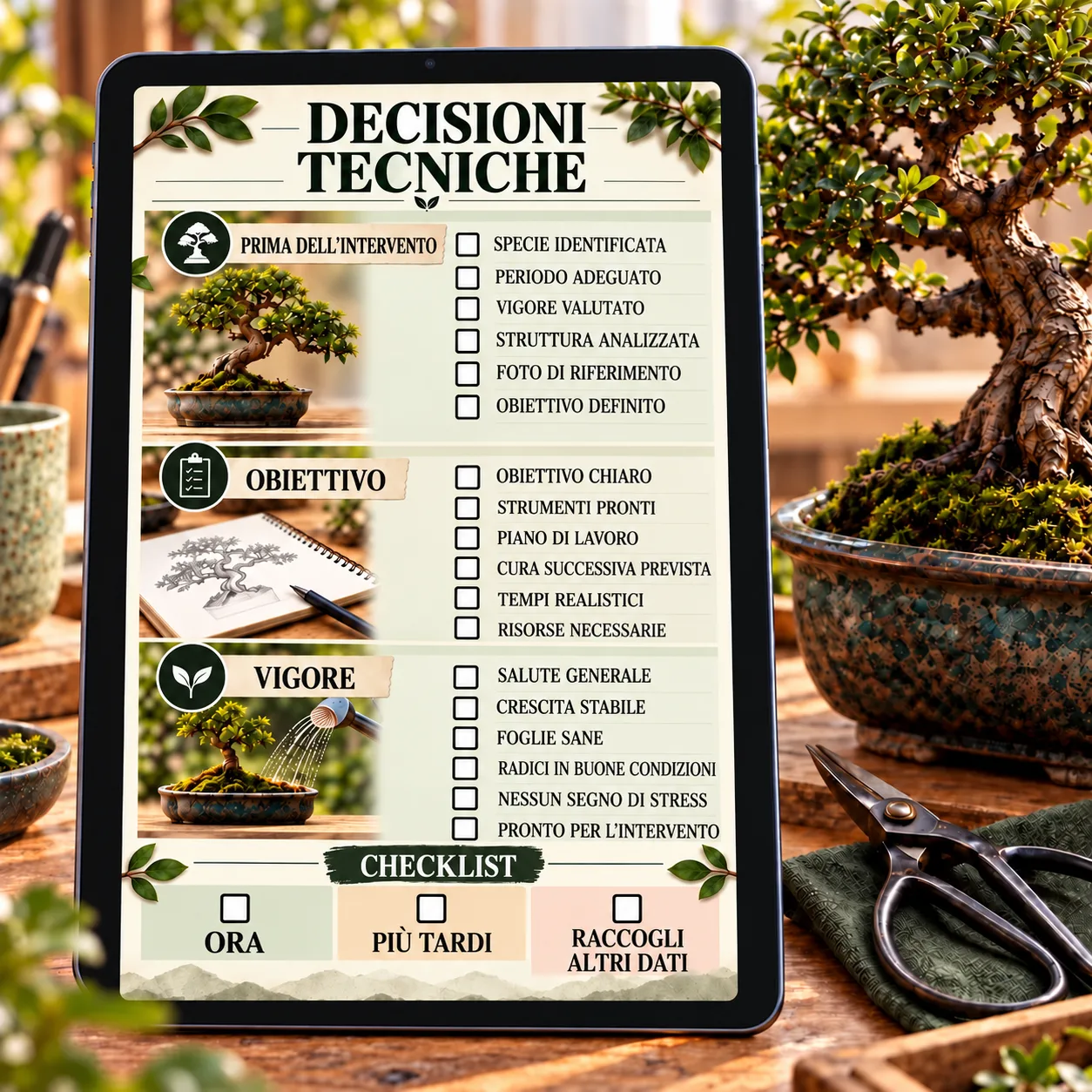 Checklist italiana per le decisioni tecniche